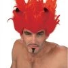 Diablo | Red/Orange Halloween Wig By Wicked Wigs Costume Wigs