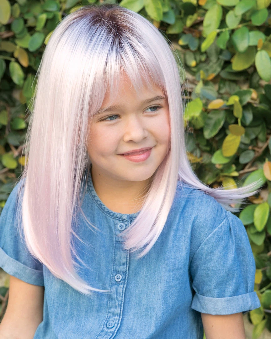 Wigs For Kids Miley | Kids Lace Front & Monofilament Top Synthetic Wig By Amore 3 Wigs For Kids Miley | Kids Lace Front & Monofilament Top Synthetic Wig By Amore