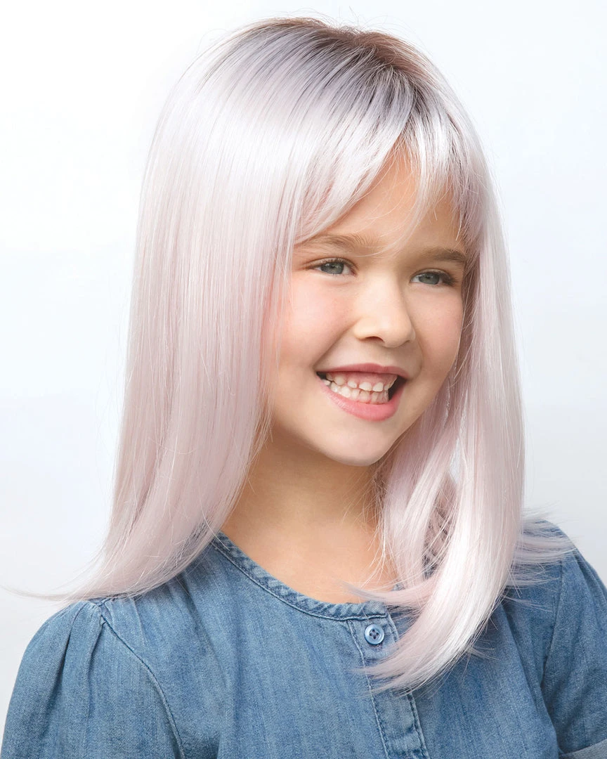 Wigs For Kids Miley | Kids Lace Front & Monofilament Top Synthetic Wig By Amore 4 Wigs For Kids Miley | Kids Lace Front & Monofilament Top Synthetic Wig By Amore