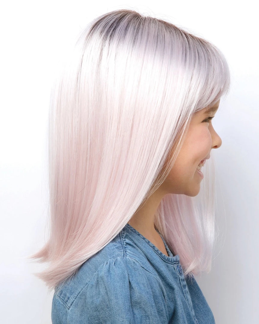 Wigs For Kids Miley | Kids Lace Front & Monofilament Top Synthetic Wig By Amore 5 Wigs For Kids Miley | Kids Lace Front & Monofilament Top Synthetic Wig By Amore