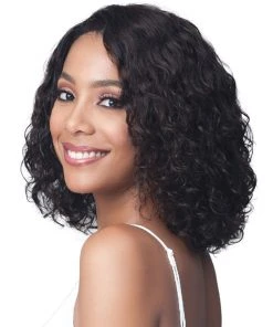Wigs For Black Women Water Curl 12 | Lace Front Human Hair Wig By Bobbi Boss