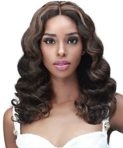 Wigs For Black Women Curly Wave 18 | Lace Front Human Hair Wig By Bobbi Boss