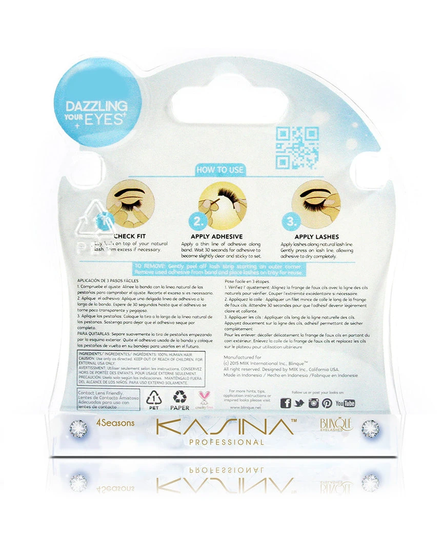 Premium 4 Seasons Eyelashes #20 By Kasina Professional 5 Premium 4 Seasons Eyelashes #20 By Kasina Professional