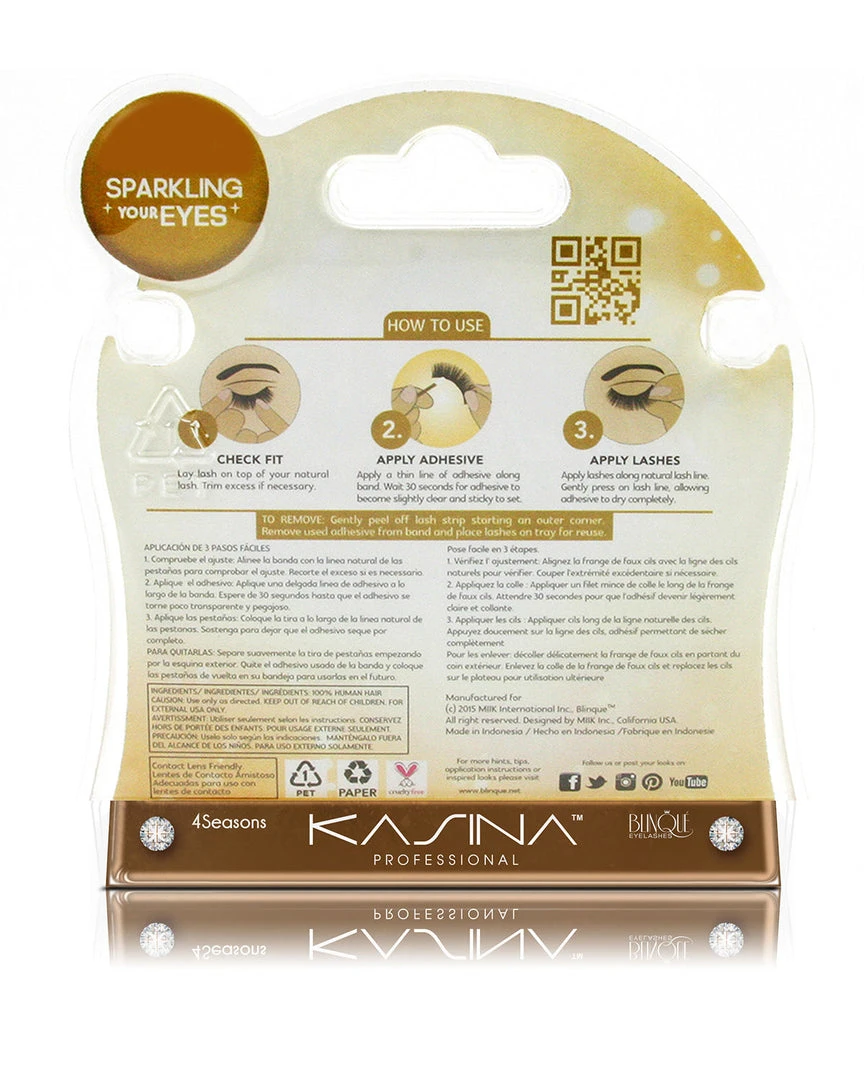 Premium 4 Seasons Eyelashes #42 By Kasina Professional 5 Premium 4 Seasons Eyelashes #42 By Kasina Professional