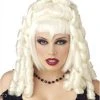 California Costume Wigs Goth Vampira White Halloween Wig By California Costumes