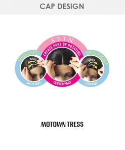 HPL Spin50 | Lace Part Remy Human Hair Wig By Motown Tress