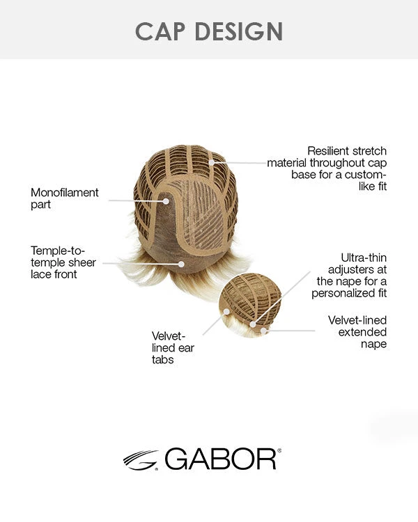 Stylish Flair | Lace Front & Monofilament Part Synthetic Wig By Gabor 8 Stylish Flair | Lace Front & Monofilament Part Synthetic Wig By Gabor