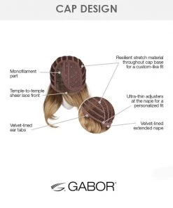 Bouncy Beauty | Lace Front & Monofilament Part Synthetic Wig By Gabor Wigs For Women