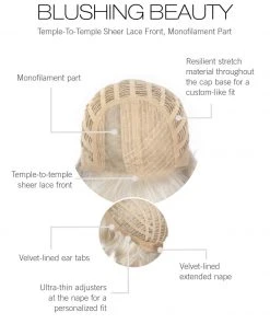 Blushing Beauty | Lace Front & Monofilament Part Synthetic Wig By Gabor