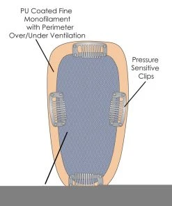 8~12 Inch Easipart HD 12 Inch (Exclusive) | Monofilament Clip-in Crown Volumizer Toppers By Jon Renau