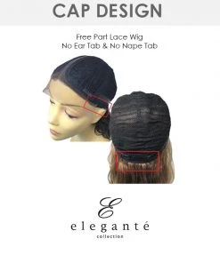 Wigs For Women HL Tatiana | Lace Front & Lace Part Remy Human Hair Wig By Elegante