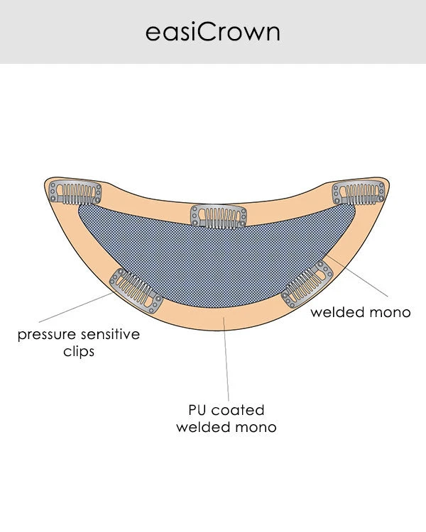 18~26 Inch EasiCrown HH 18 Inch | Remy Human Hair Clip-in Crown Volumizer Toppers By Jon Renau 6 18~26 Inch EasiCrown HH 18 Inch | Remy Human Hair Clip-in Crown Volumizer Toppers By Jon Renau