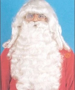 Franco Costume Wigs Santa Wig & Beard Set Costume Wig By Franco