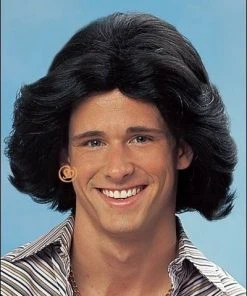 Franco Costume Wigs Feathered 1970s Male Costume Wig By Franco