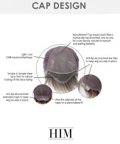 Wigs For Men Chiseled | Average/Large Men's Lace Front & Monofilament Synthetic Wig By HIM