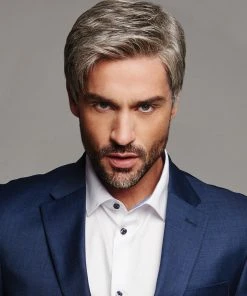 Reserved | Average/Large Men's Lace Front & Monofilament Crown Synthetic Wig By HIM Wigs For Men