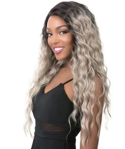 Wigs For Black Women Swiss Lace Sun Dance | Lace Front Synthetic Wig By It's A Wig