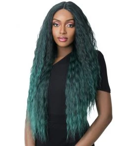 Wigs For Black Women Swiss Lace Cascade | Lace Front & Lace Part Synthetic Wig By It's A Wig