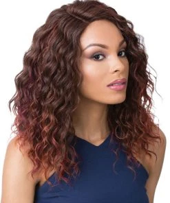 Wigs For Black Women Swiss Lace Marina | Lace Front & Lace Part Synthetic Wig By It's A Wig
