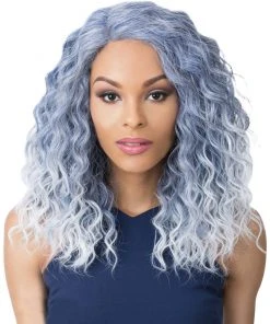 Wigs For Black Women Swiss Lace Marina | Lace Front & Lace Part Synthetic Wig By It's A Wig