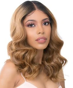 Wigs For Black Women HD T Lace Lussi | Lace Front & Lace Part Synthetic Wig By It's A Wig