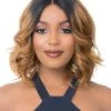 HD T Lace Leena | Lace Front & Lace Part Synthetic Wig By It's A Wig Wigs For Black Women