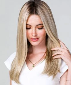 Wiglets EasiPart T HD 18 Inch (Exclusive) | Monofilament Synthetic Hair Toppers By Jon Renau