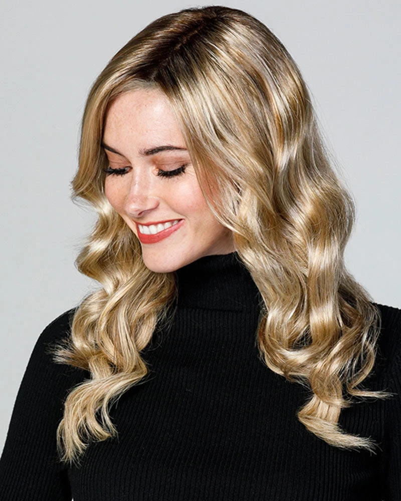 Top Coverage Wavy 18 Inch (Exclusive) | Lace Front & Monofilament Synthetic Hair Toppers By Jon Renau 18~26 Inch 3 Top Coverage Wavy 18 Inch (Exclusive) | Lace Front & Monofilament Synthetic Hair Toppers By Jon Renau 18~26 Inch