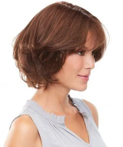 EasiPart French 8 Inch | Monofilament Remy Human Hair Toppers By Jon Renau 8~12 Inch 13 EasiPart French 8 Inch | Monofilament Remy Human Hair Toppers By Jon Renau 8~12 Inch