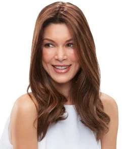 EasiPart French XL 18 Inch | Monofilament Remy Human Hair Toppers By Jon Renau 18~26 Inch