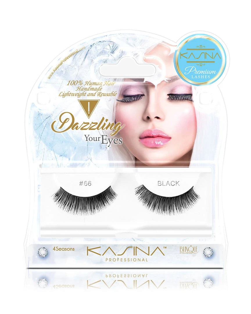Premium 4 Seasons Eyelashes #66 By Kasina Professional 3 Premium 4 Seasons Eyelashes #66 By Kasina Professional
