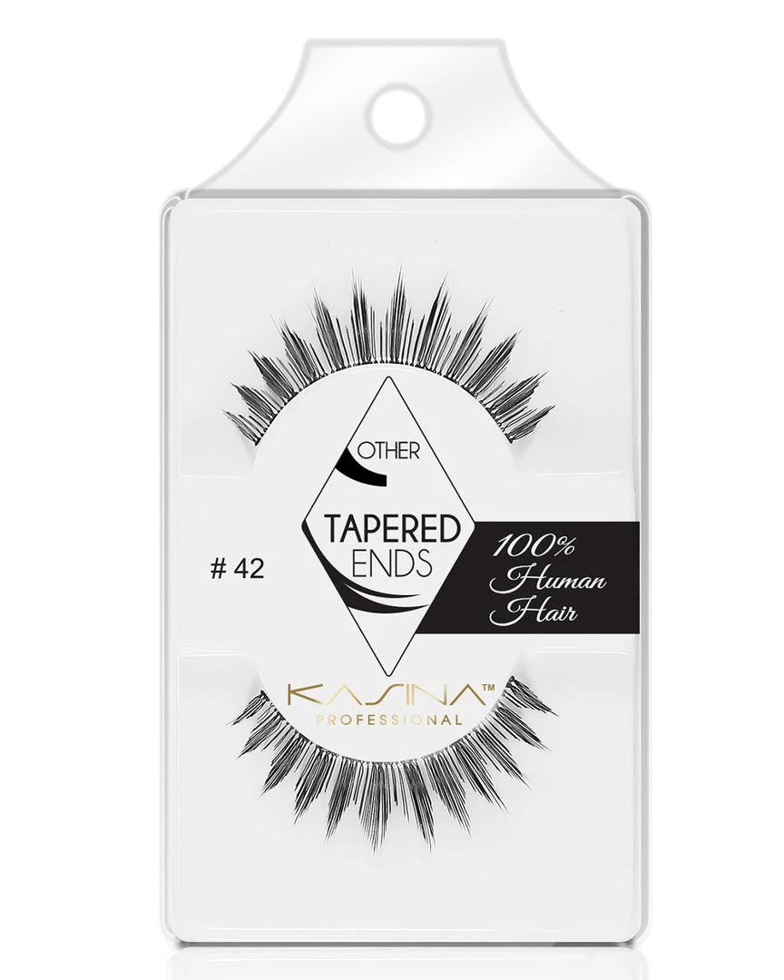 Tapered Ends Eyelashes #42 By Kasina Professional 3 Tapered Ends Eyelashes #42 By Kasina Professional