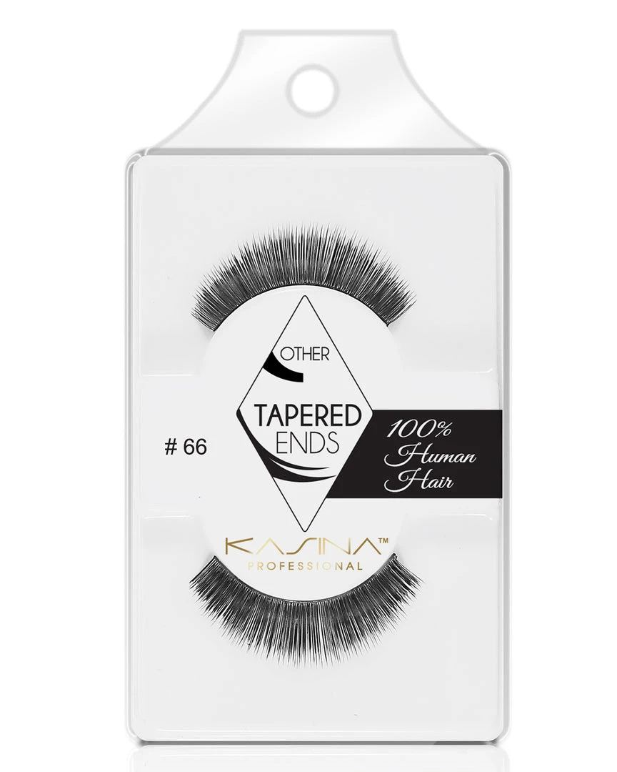 Tapered Ends Eyelashes #66 By Kasina Professional 3 Tapered Ends Eyelashes #66 By Kasina Professional