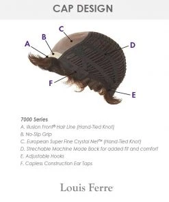 Wigs For Women Scarlette | Monofilament Synthetic Hair Wig By Louis Ferre 7 Wigs For Women Scarlette | Monofilament Synthetic Hair Wig By Louis Ferre