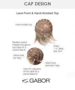 Carte Blanche | Lace Front & Monofilament Synthetic Wig By Gabor Wigs For Women