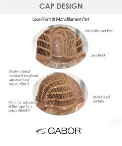On Edge | Lace Front & Monofilament Part Synthetic Wig By Gabor