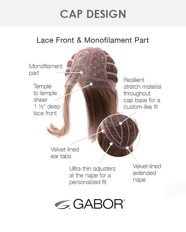 Simply Flawless-Petite/Average | Lace Front & Monofilament Part Synthetic Wig By Gabor Wigs For Women 9 Simply Flawless-Petite/Average | Lace Front & Monofilament Part Synthetic Wig By Gabor Wigs For Women