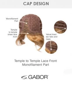 High Impact-Large | Lace Front & Monofilament Part Synthetic Wig By Gabor