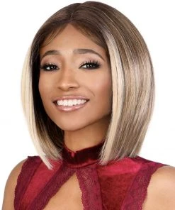Wigs For Black Women LDP-Delta | Lace Front & Lace Part Synthetic Wig By Motown Tress