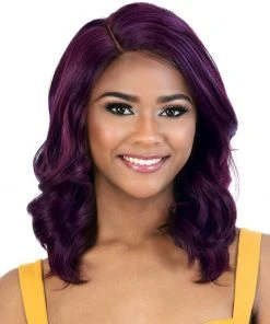 Wigs For Black Women LDP-Estee | Lace Front & Lace Part Synthetic Wig By Motown Tress
