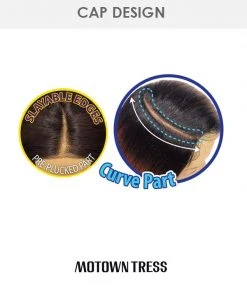 LDP-Curve5 | Lace Front & Lace Part Synthetic Wig By Motown Tress