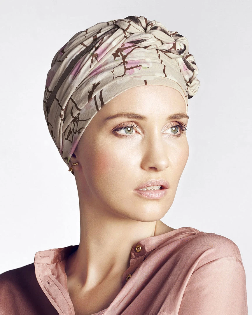 Best Wig Outlet Azure Printed Turban Headwear 3 Best Wig Outlet Azure Printed Turban Headwear