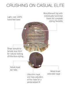 Wigs For Women Crushing On Casual Elite | Lace Front & Monofilament Synthetic Wig By Raquel Welch 13 Wigs For Women Crushing On Casual Elite | Lace Front & Monofilament Synthetic Wig By Raquel Welch