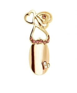 Stephen Nail Jewelry Triple Hearts (Small-Gold)