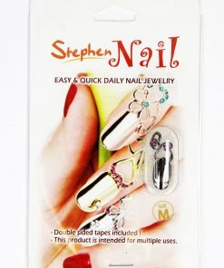 Stephen Nail Jewelry Twin Hearts (Medium-Black)