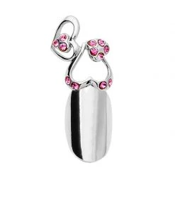 Stephen Nail Jewelry Twin Hearts (Medium-Silver)
