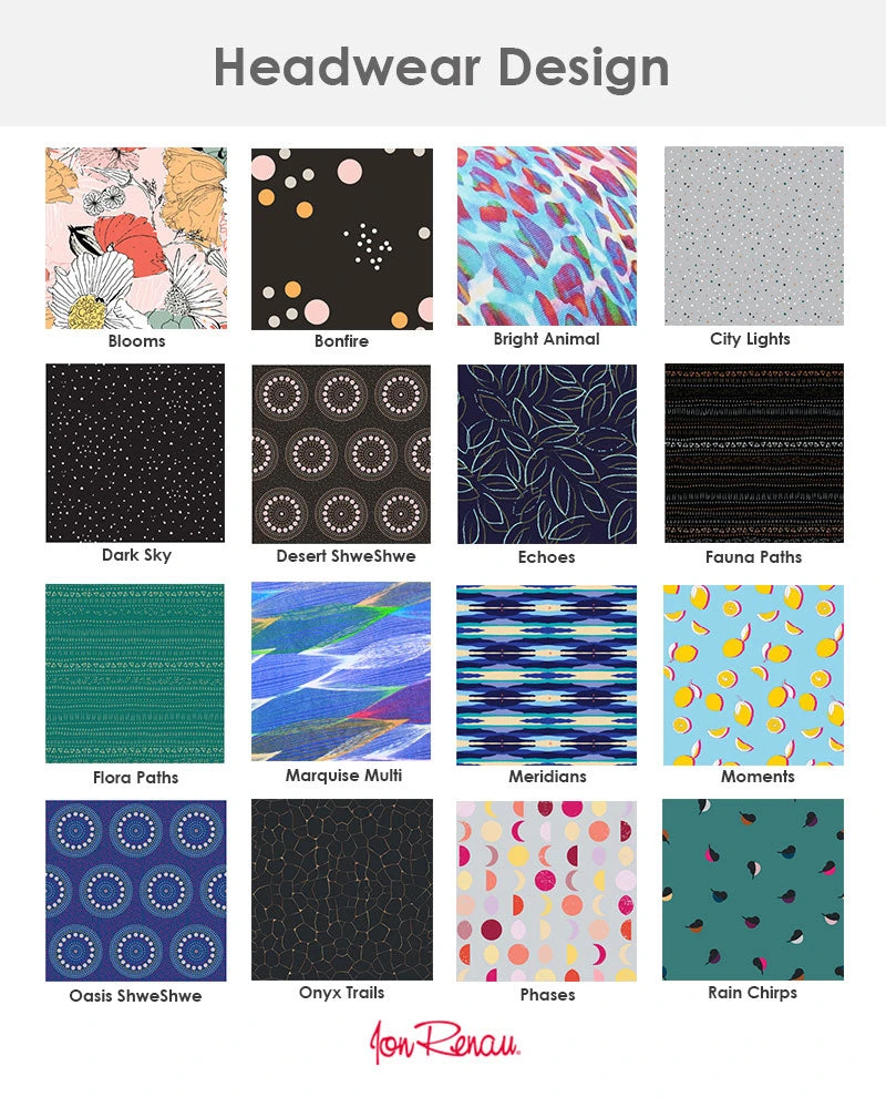 Jon Renau Softie Boho Beanie Print Headwear 11 Jon Renau Softie Boho Beanie Print Headwear