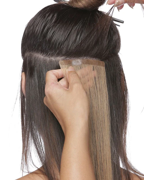 Sunset PU Skin Tape Extension 18 Inch | Remy Human Hair By Elegante 5 Sunset PU Skin Tape Extension 18 Inch | Remy Human Hair By Elegante