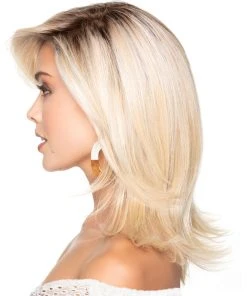 Wigs For Women Feathered Bob | Lace Front & Monofilament Top Synthetic Wig By TressAllure