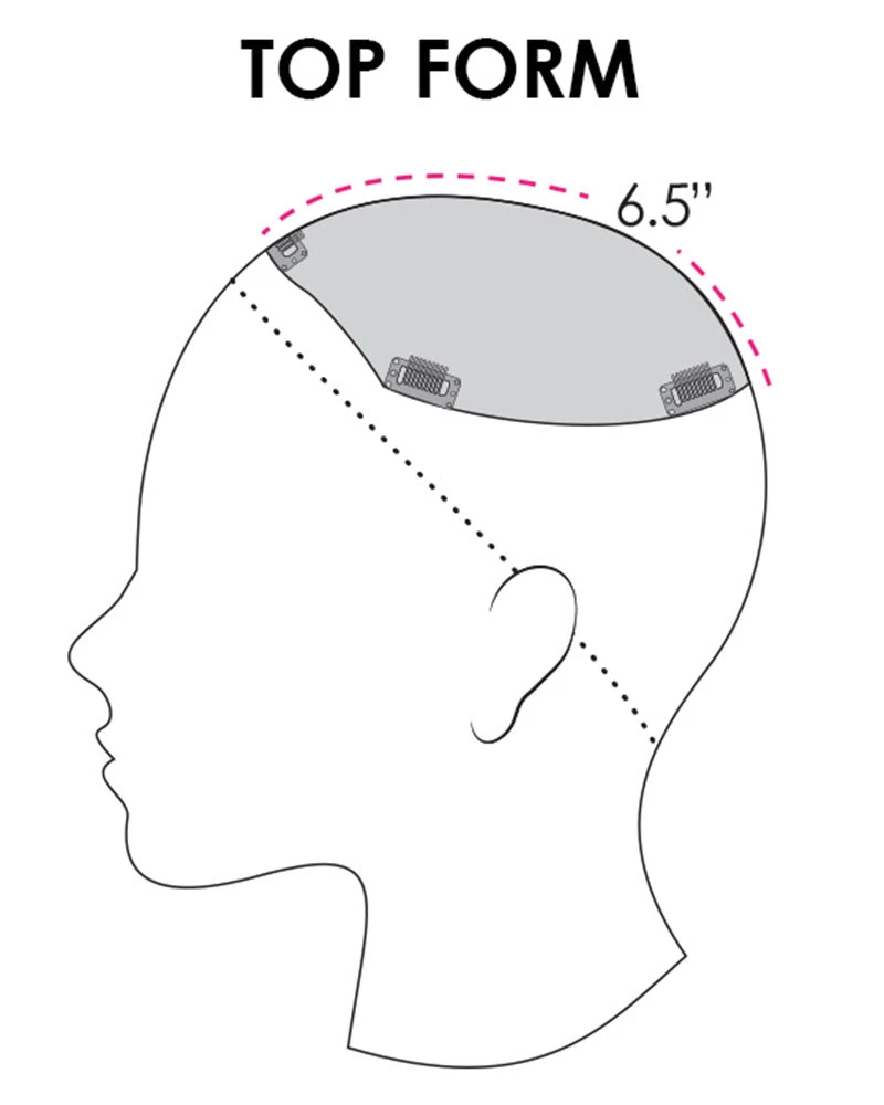 8~12 Inch Top Form 6-8 Inch (Exclusive) | Monofilament Remy Human Hair Toppers By Jon Renau 8 8~12 Inch Top Form 6-8 Inch (Exclusive) | Monofilament Remy Human Hair Toppers By Jon Renau